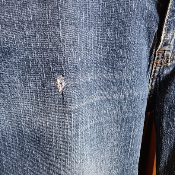 38x36 Levis 541 Vintage Blue Denim Jeans Strtch Relaxed Fit Straight Leg Mens - Picture 5 of 9